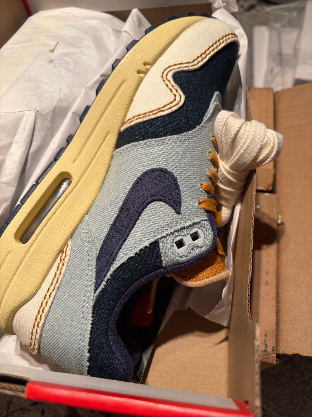 Nike Air Max Patchwork Sneaker - Navy, Light Blue, Cream, Yellow
